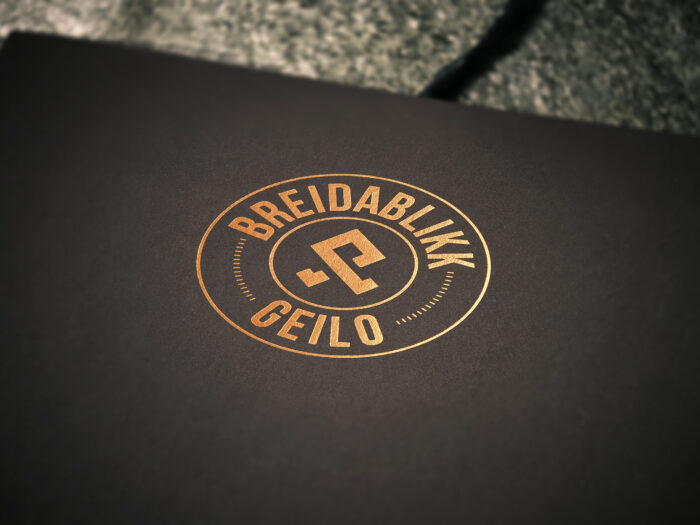 Breidablikk Geilo – bronze embossing
