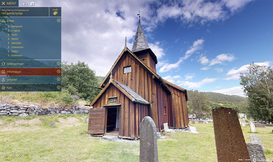 LIDAR scan Hol Gamle Kyrkje